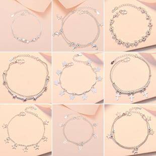 2024 new Korean silver-plated bracelet autumn women's high-end sense simple best selling exquisite jewelry fashion jewelry wholesale