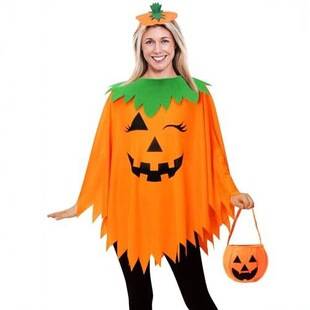 New Halloween Cape Costume for Cosplay, Stage Performances, and Parties – Pumpkin Cape