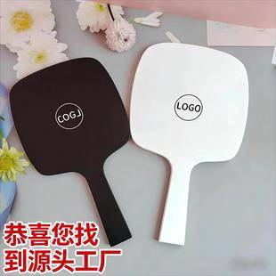 Large Handheld Makeup Mirror, Direct Sales from Cross-Border Manufacturers, Customizable Logo Design, Handheld Beauty Mirror with High Definition