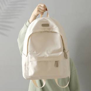 Korean Style Waterproof Backpack Female Senior high school College Student Junior High School Student Schoolbag Korean Style Ins Simple All-match Backpack for Men
