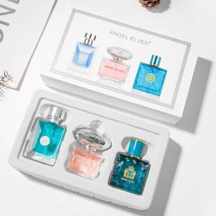 Popular cross-border foreign trade men's cologne set with floral and fruity scent, long-lasting fragrance, women's perfume set wholesale