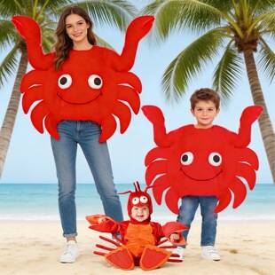 Crab Cosplay Costume Set for Children, Halloween Adult Role-Playing Costume, Dropshipping Available
