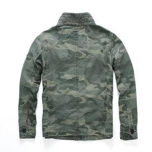 Top Men's Jacket Autumn Military Workwear Outdoor Mountaineering 2021 Denim Jacket Camouflage Large Size New Green Camouflage