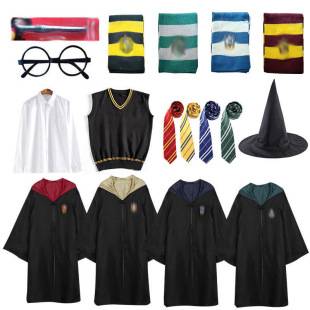 Halloween Magic Academy Cloak Cosplay Costume Wizard Robe Anime Role Play One Piece Dropshipping