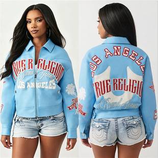 RM8041 European and American women's clothing 2026 autumn and winter hot girl racing biker PU leather printed fashion single-piece jacket