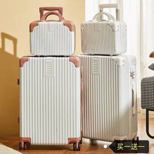 Trendy 2024 Retro Luggage Case Women's Super Thick Korean-style Password Suitcase Zipper Luggage Ins