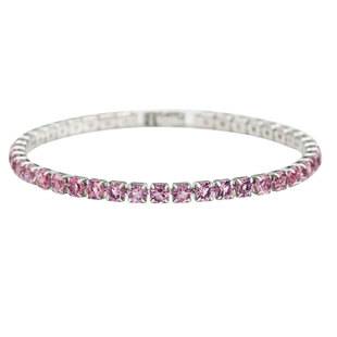 High-End Light Luxury Rhinestone Bracelet for Women Niche Design Simple Full Diamond Zircon Couple Bracelet European and American Hot-Selling Jewelry