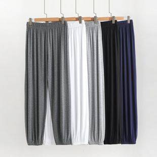 Modal Thin Trousers for Middle-Aged and Elderly Men, Loose Summer Anti-Mosquito Pants for Dad, Casual Sports Pants, Practice Pants