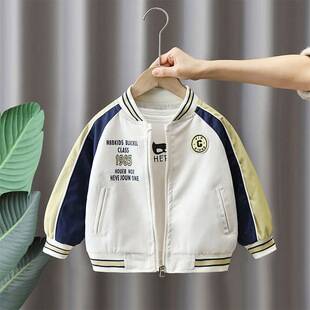 Children's Baseball Jacket 2026 Spring and Autumn New Style Boys' Color-Block Street-Style Jacket Girls' Autumn Fashion Versatile Coat