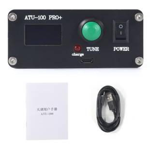 ATU-100 Pro 1.8-55Mhz automatic antenna tuner 0.96 inch finished charging version with shell