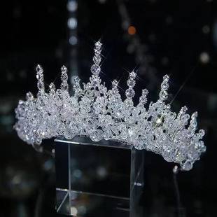 New Crystal Bridal Hair Accessories High-end Princess Wedding Dress Accessories Birthday Crown Wedding Crown Tiara