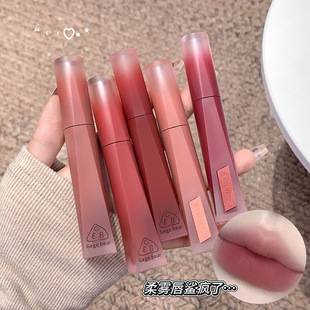 Gege Bear Velvet High-End Lip Glaze, Korean-Style Elegant Velvet Matte Finish, Brightens the Complexion Without Drying Out, Affordable Makeup for Students