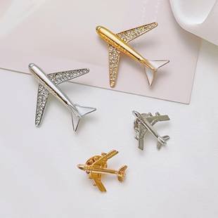 Aircraft brooch exquisite South Korea temperament high-grade corsage women's sweater pin fashionable personality suit jacket accessories pin