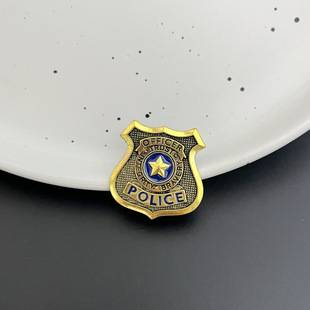 Cross-Border Animation Movie Zootopia Brooch Buckle Police Rabbit Judy Cos Costume Badge