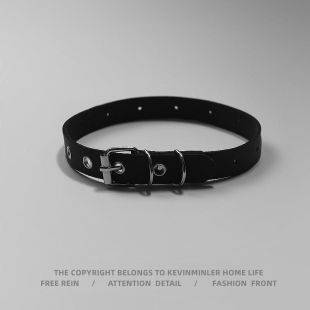 Kevin Punk Choker Dark Collar Rock Necklace Neck Strap Leg Ring Thigh Leather Collar