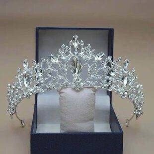 Bride Tiara Crown Wedding Dress Hair Accessories Stage Host Welcome Baroque Queen Birthday Accessories Women Wholesale