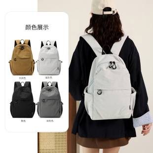 New nylon versatile backpack from cross-border source factory, multifunctional student bag, trendy casual lightweight travel bag