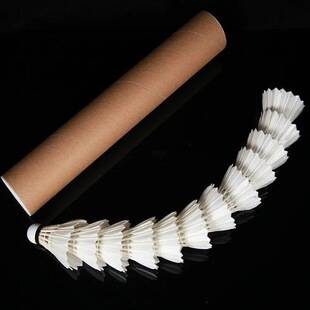High-end selected goose feather shuttlecocks, 12-piece pack, 16 feathers, for high-intensity training, stable flight, precise landing, durable, direct from the factory