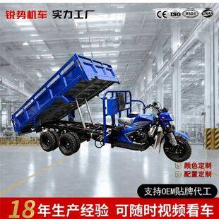 Cross-border African bestseller: Zongshen Power fuel-powered three-wheeled motorcycle, heavy-duty nine-wheeled motorcycle, direct export from the factory