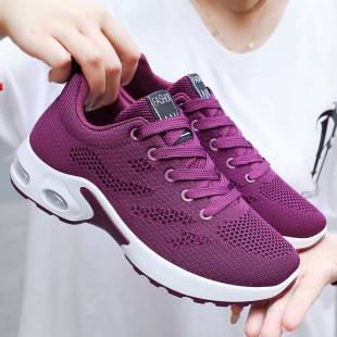 Shoes Women's Casual Shoes Cross-Border Large Size Air Cushion Shoes Temu Women's Shoes Easiest for Match Soft Sole Breathable Sports Shoes Running Shoes