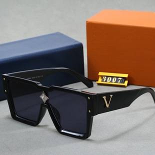 New Classic European and American Large Frame Personalized Sunglasses for Women Millionaire Fashion Trend One-Piece Anti-Uv Sunglasses