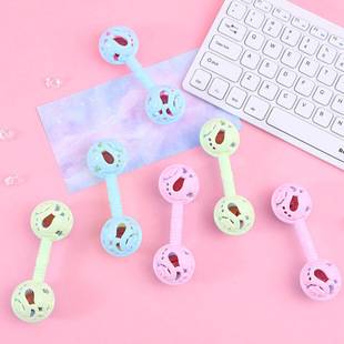 Toddler Double-Headed Rattle Toy Baby Handheld Early Education Bell Toy Children's Enlightenment Toy Gift Early Education Gift