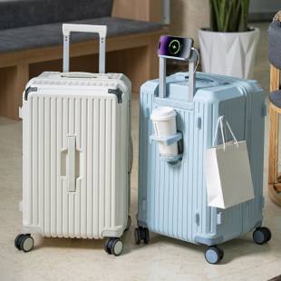 Universal Wheel Travel Code Luggage Case Student Large Capacity 37 Open Trolley Case Women's Tighty and Durable Zipper