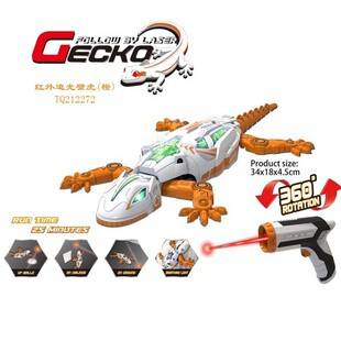 Cross-border bestseller: infrared light-following simulated wall-climbing tiger chameleon lizard remote control car children's light-following toy