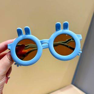 New Children's Sunglasses Cartoon Cute Baby Sunglasses Bunny Ears Super Cute Photo Glasses Wholesale Sunglasses