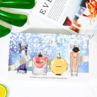 Flower Story Women's Perfume Lasting Fragrance Fresh Flower and Fruit Fragrance Classic Light Fragrance Gift Box suit Perfume Wholesale