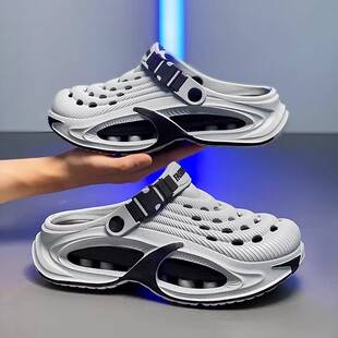 Men's Summer 2026 New Popular Model Outdoor Non-Slip Thick-Soled Sports and Driving Dual-Use Beach Sandals and Slippers