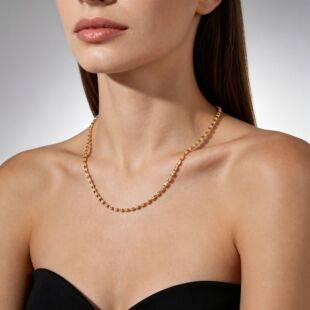 European and American Fashion Style Bridal Evening Party Rhinestone Necklace, Light Luxury and High-End Feel, Versatile Gold Clavicle Chain Jewelry Necklace
