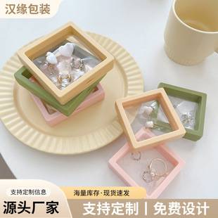 Jewelry storage box PE film suspension box transparent display necklace ring earrings color packaging jewelry gift box