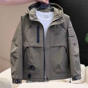 Winter New Men's Thickened Warm Cotton Jacket with Hood, Versatile Casual Outdoor Jacket for Men