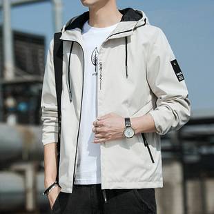 Hooded Jacket Men's 2025 Autum Main Trendyy Casual Tops Youth Versatile Men's Jackets