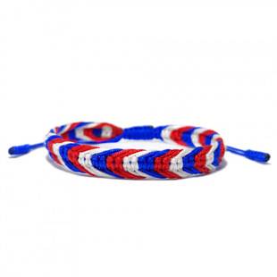 Braided Bracelets in the Colors of the Flags of Countries Around the World, Handmade Adjustable Bracelets, Palestine Flag Braided Bracelet