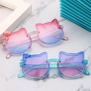 Children's Sunglasses for Girls, Uv Protection, Cute Cat Bow, Little Girl Sunglasses, Super Cute Baby Glasses