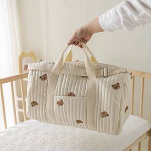 Korean Ins Embroidered Travel Bag, Large Capacity Travel Bag, Lightweight Storage Bag, Portable Boston Bag, Luggage Bag