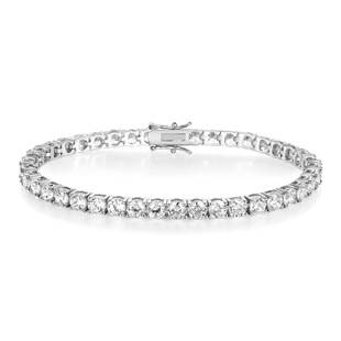18K Gold-Plated Copper Zircon Tennis Bracelet Full Diamond Fashion Design High-End Jewelry Amazon Hot-Selling Wholesale in Stock