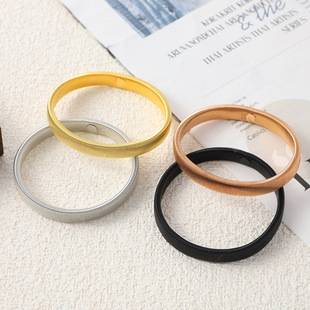 European and American Style Minimalist Stretch Bracelet, Elastic Metal Wristband, Unisex Stackable Arm Band, Cross-Border In-Stock