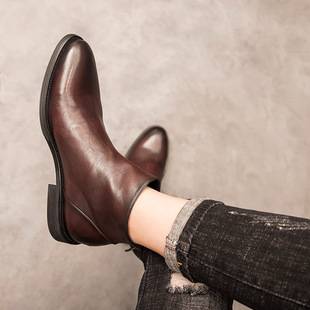 1988 2022 Winter New Men's Genuine Leather Martin Boots Top Layer Cowhide Casual Men's Boots