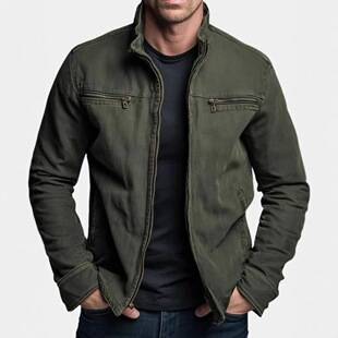 European and American spring jackets for men, workwear jackets, casual retro long-sleeve cardigans, loose-fitting sportswear, foreign trade cross-border men's clothing