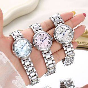 Internet Hot-Selling Women's Steel Band Watch, Retro Personality Style, Student Ladies' Watch, Live Broadcast, Light Luxury Automatic Quartz Watch
