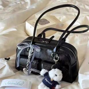 Carefully Selected Fashionable Women's Bags: Bowling Bags, Casual Bags, Large Capacity Shoulder Handbags, PU Simple Outdoor Bags