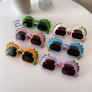 Little Dinosaur Children's Sunglasses Wholesale Cute Cartoon Anti-Uv Children's Sunglasses Dinosaur Baby Toy Glasses
