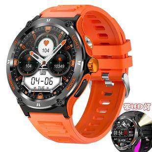 New KT76 smart watch outdoor sports watch 30 m waterproof with LED light compass ai voice assistant