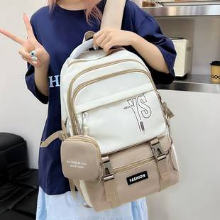 New High-Looking Schoolbags for Girls, Junior High School Students, Extra Large Capacity, High School Student Backpacks, Primary School Students’ Backpacks Wholesale