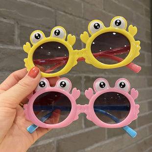 Children's Sunglasses, Girls' Cute Sunglasses, Anti-Uv Baby Sunglasses, Boys' Crab Cartoon Glasses, Trendy Toys