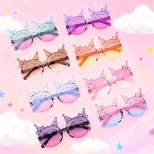 Children's Sunglasses Cute Kuromi Sun Protection Sunglasses Little Girl Fashion Sunglasses Baby Girl New Glasses