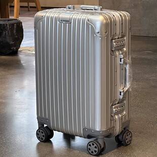 All aluminum magnesium alloy 20 inch luggage case 24 inch metal suitcase 20 inch business boarding password luggage